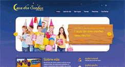Desktop Screenshot of casadossonhosfestas.com.br